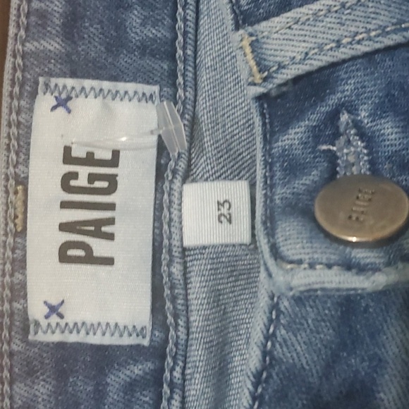PAIGE JEANS Women's size 23 Size 00 Blue Jeans Skyline Skinny Crop - Picture 7 of 15